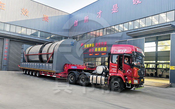 浸出渣烘干機(jī)運(yùn)輸現(xiàn)場